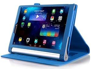 IVSO Lenovo YOGA 2 8-Inch Flip Case - Slim Folio Book Case Cover for Lenovo YOGA 2 8-Inch (Blue)