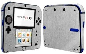 Skinomi TechSkin - Nintendo 2DS Game Console Screen Protector Ultra Clear Shield Brushed Aluminum F