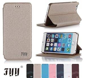 iPhone 6 Case Fyy Ultra Slim Smart Cover Case for iPhone 6 (4.7 inch screen) Gold (With Au (Gold)