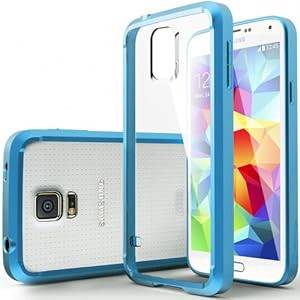 Galaxy S5 Case Caseology [Fusion Clear] Samsung Galaxy S5 Case [Navy Blue] Scratc (Electric Blue)