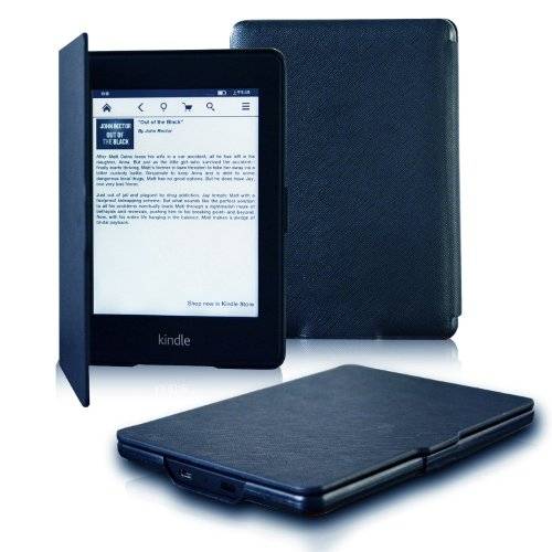 OMOTON The thinnest and lightest leather cover case for Kindle Paperwhite--2012 Kindle Paperwhite an