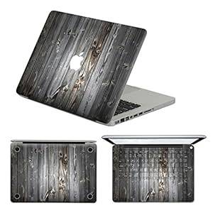 NetsPower Fashionable Colorful Vinyl Decal Skin 3-in-1 All Body Sticker Cover Power-up Art Black for Apple MacBook Pro 13