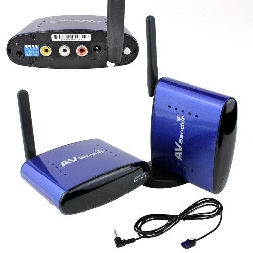 ERUSUN 5.8GHz AV STB TV 200M Wireless Transmitter Receiver Sender with IR Remote Extender PAT 530 fo