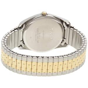 Timex Men's T2N3169J Classic Analog Bi-Metal Case Expansion Band Dress Watch