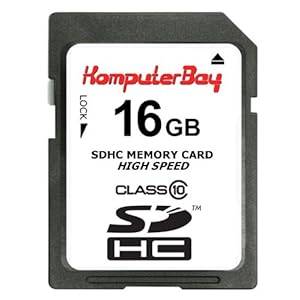 KomputerBay 16GB SDHC Ultra High Speed Memory Card (Class 10) Read 20MB/s: (New) Special Promotion