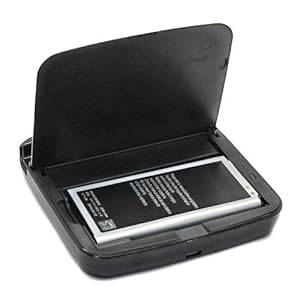 Anpower Dual Sync Battery Cradle Dock Charger Stand Holder For Samsung Galaxy S5 i9600 Black