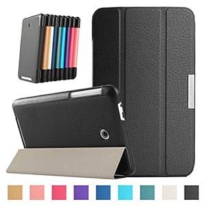 Angelina(TM) New Arrival Ultra Slim Folding Lightweight Smart-shell Stand Case Magn (Black Color)