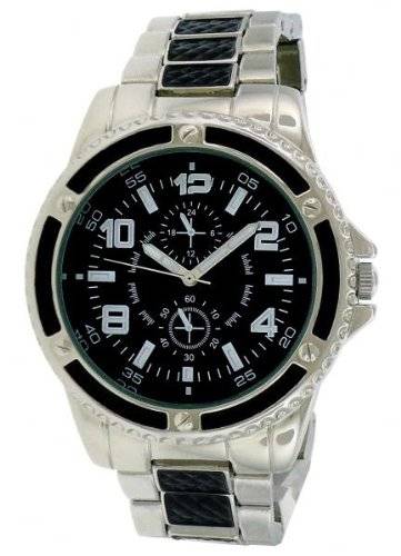 FMD by Fossil Merona Two Tone Black Mens Watch FMDM261