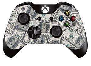Xbox One Controller/Gamepad Skin / Cover / Vinyl Wrap - 100 Dollar Bill Design (Pack
