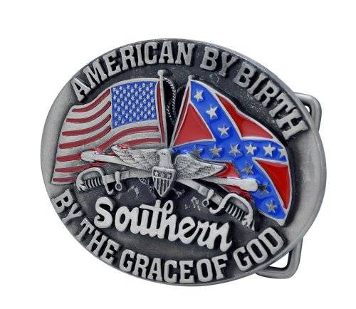 American By Birth, Southern By The Grace of God Belt Buckle