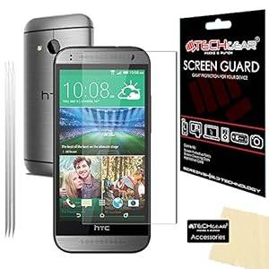 [Pack of 3] TECHGEAR HTC One Mini 2 ULTRA CLEAR LCD Screen Protector Guard Covers Wi (One Mini 2)