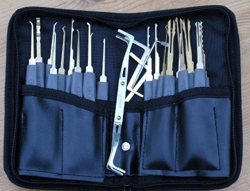 24 piece GOSO lock pick set and FREE "How to pick cylinder locks guide"