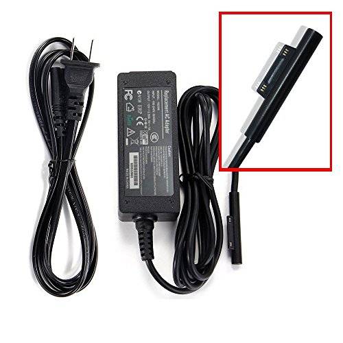 GOOQ Magnetic US Plug Power Supply AC Adapter Cord for Microsoft Surface Pro 3 12 Inch Tablet 12V 2.