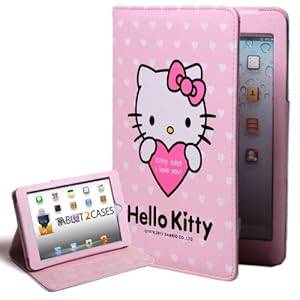 High Quality! Hello Kitty Themed Apple iPad Mini Folio Case/Smart Cover with