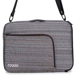 Coodio ShockProof 33-33.8 cm (13-13.3 inch) Ultrabook Laptop Notebook Fabric Shou (Shoulder Gray)