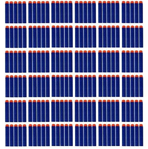Lot 100 Pcs 7.2cm Blue Foam Darts for Nerf N-strike Elite Series Blasters Toy Gun