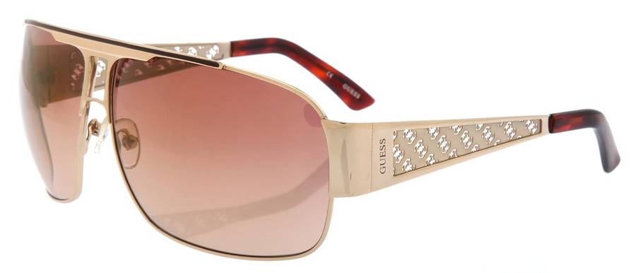 ends @ 1:45pm! GUESS Gold Tone Sexy Big Aviator Sunglasses 100% GENUINE, BRAND NEW, HOT!!