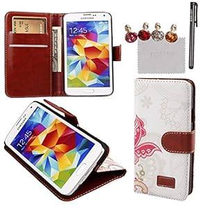 xhorizon New Floral Leaf Style Wallet Folio Flip Magnet Stand Leather Case Cover with Credi (#13)