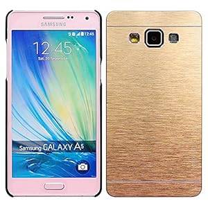 Casea Packing Gold Brushed Metal Back Hard Cover Case For Samsung Galaxy A3