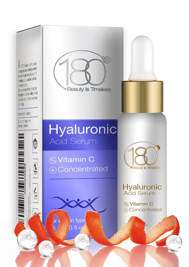 DEAL OF THE DAY - 180 Cosmetics Hyaluronic Acid and Vitamin C - Best facial serum in health and beau