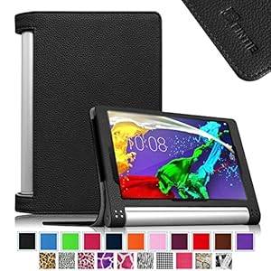 Fintie Lenovo YOGA 2 8 inch Tablet Folio Case Cover with Auto Sleep / Wake Feature (Only (Black)