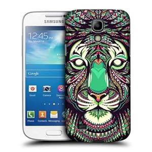 Head Case Designs Tiger Aztec Animal Faces Protective Snap-on Hard Back Case Cover for Samsung Galax