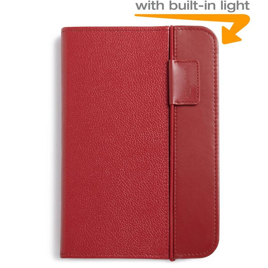 Kindle Lighted Leather Cover, Burgundy Red (Fits 6" Display, Latest Generation Kindle)