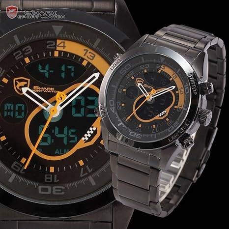 Brand new! SHARK Snapper DUAL LED CHRONO WATCH W/ BOX, PAPERS, LOADED!!