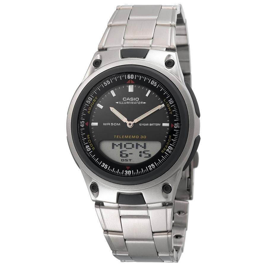 Casio Men's Ana-Digi AW80D-1AV 10-Year Battery Bracelet Watch