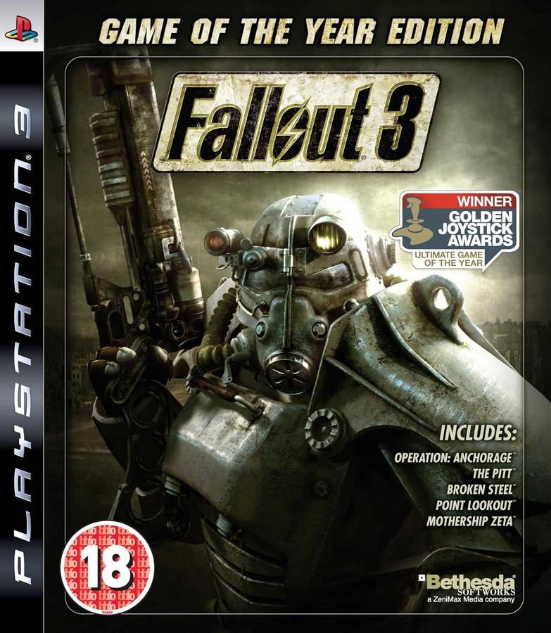 PS3 FALLOUT 3 GAME OF THE YEAR EDITION / BID TO WIN