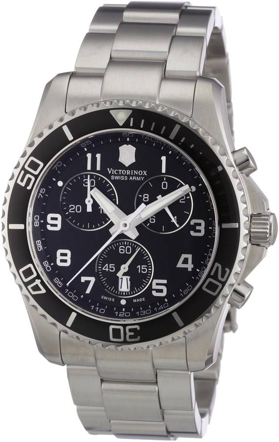 Victorinox Swiss Army Men's 241432 Maverick GS Black Chronograph Dial Watch