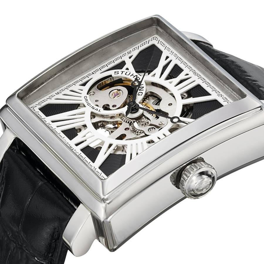 R6950-00 retail value**  STUHRLING ORIGINAL Men's Automatic Chariot Dual Leather Set Brand new!!