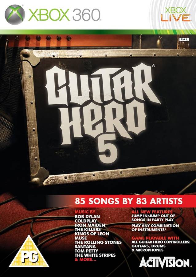XBOX 360 GUITAR HERO 5 / ORIGINAL PRODUCT / SAG / BID TO WIN