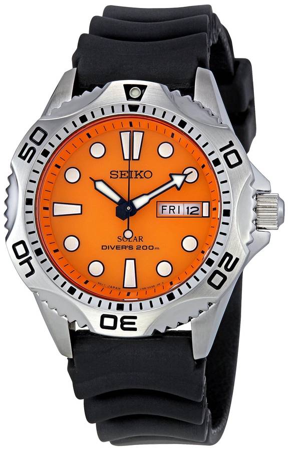 Seiko Men's SNE109 Solar Rubber Strap Watch - NOW IN STOCK