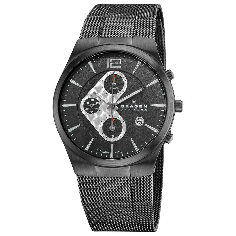 Skagen Men's 906XLTBB Titanium Titanium Chronograph Watch