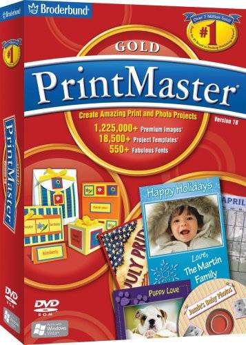 Printmaster Gold Version 18 VISTA and XP Compatible in Retail Packaging ....BRAND NEW SEALED!!!