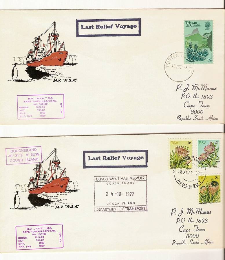 4 Great Last Relief Voyage Covers!