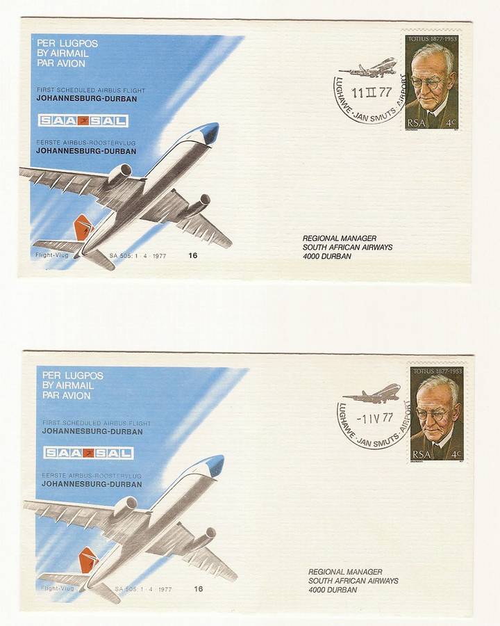 SAA Cover #16 correct and incorrect dates