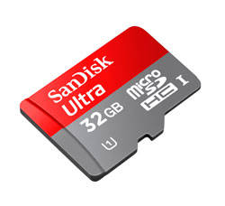 SanDisk Ultra microSDHC UHS-I Card Product Shot