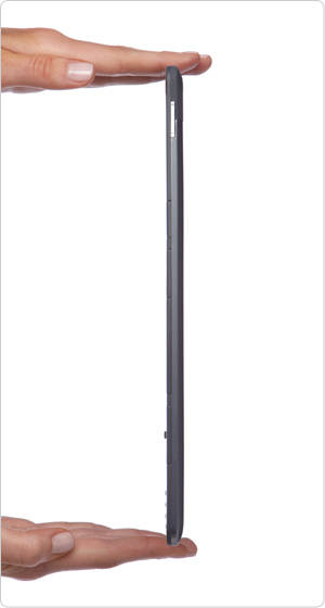 Kindle DX is just over 1/3 of an inch