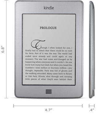 Kindle Touch e-reader: 6.8