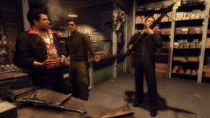 Shopping for weapons in Mafia II