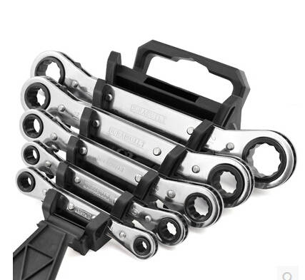 5Pcs Ratchet Ring Spanner Set