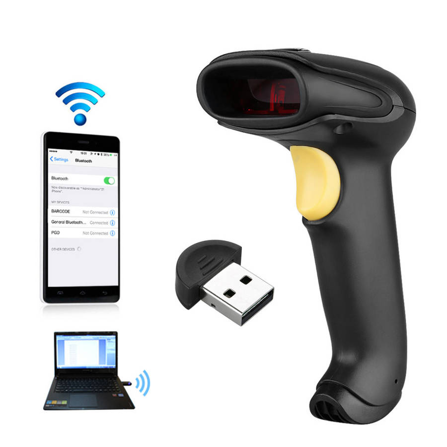 Wireless Bluetooth Laser Barcode Scanner USB3.0 WinXP/7/8/8.1/10/Vista/Android/IOS *Free Shipping*
