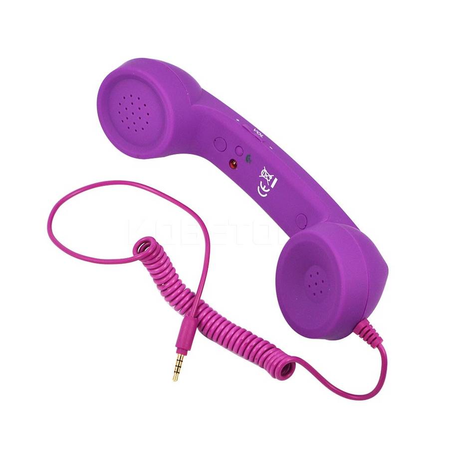 3.5mm Retro Handset Radiation-proof adjustable tone Cell Phone Receiver *Free Shipping