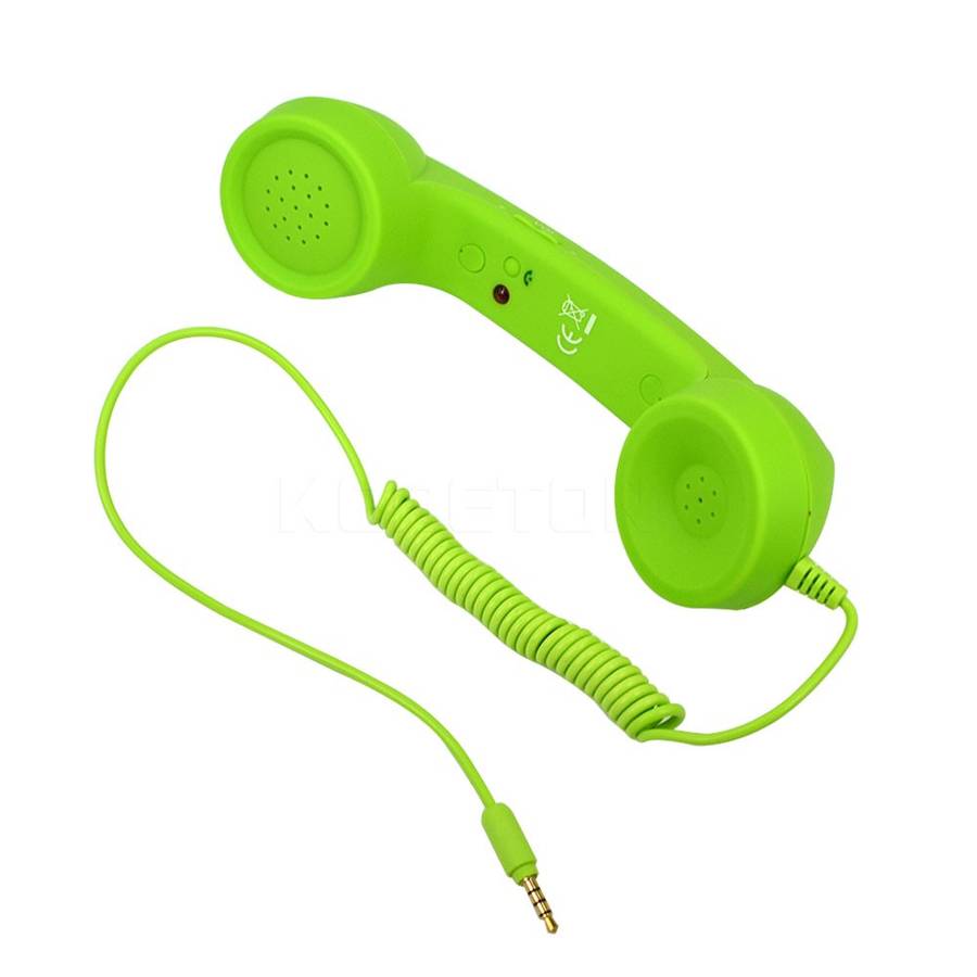 3.5mm Retro Handset Radiation-proof adjustable tone Cell Phone Receiver *Free Shipping