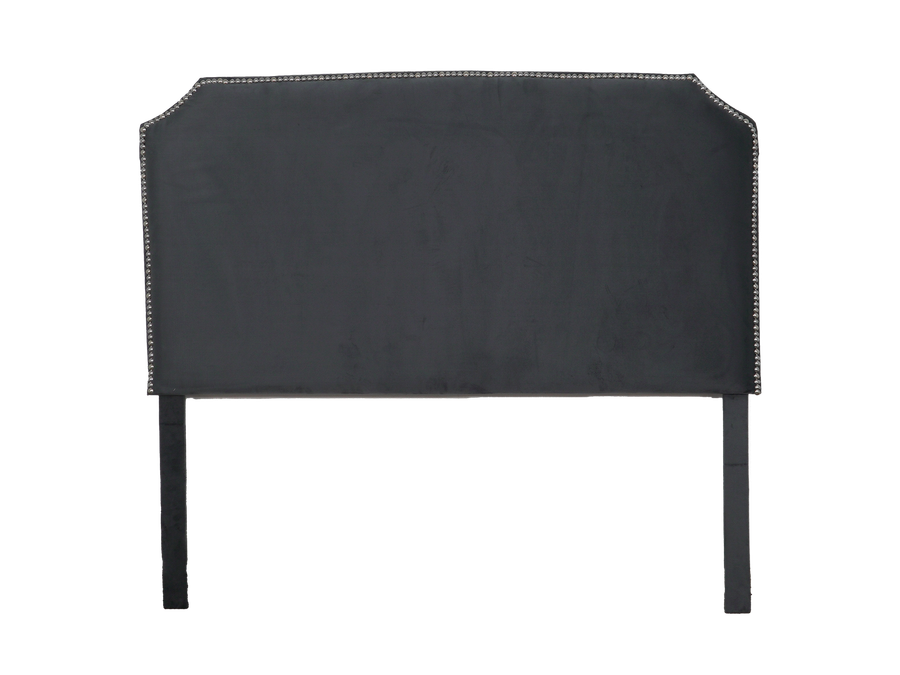 Jonathan Headboard - Double/Queen - Grey Velvet