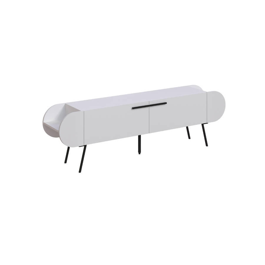 Capsule Tv Stand - White