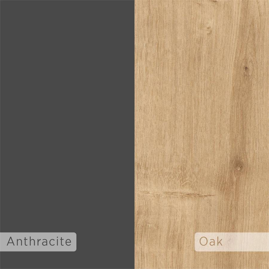 Stockton Tv Unit Oak - Anthracite