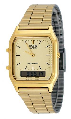 Casio Men's Analog Digital Gold Tone  Watch AQ230GA-9D